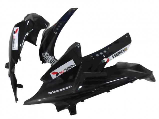 Purchase 2003-2004 Custom Black White Beacon Suzuki GSXR 1000 Motorcycle Fairing UK