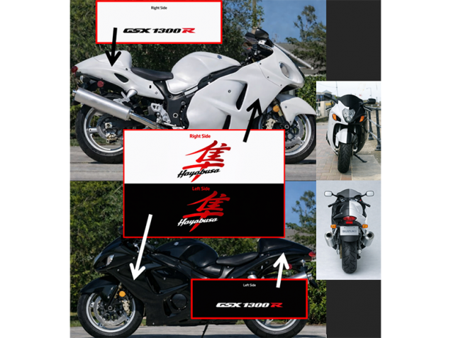 Purchase 1996-2007 Suzuki GSXR 1300 Hayabusa Motorcycle Fairing Kits UK
