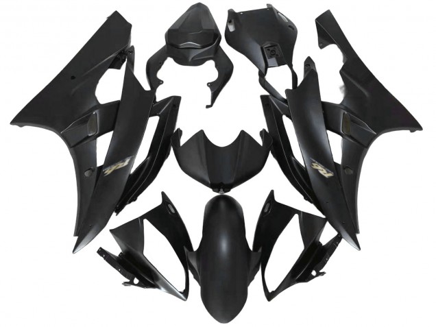 Purchase 2008-2016 All Matte Black Gold Decals Yamaha YZF R6 Motorcycle Fairings UK