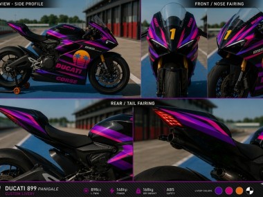 Purchase Custom Order: 2011-2014 Ducati Panigale 899 Motorcycle Fairings UK