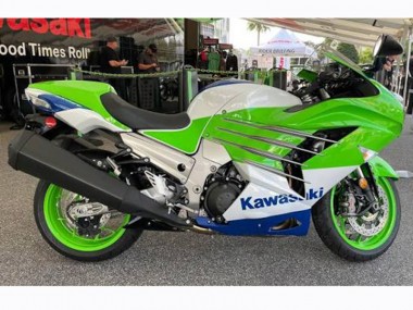 Purchase 2012 Green Blue White Kawasaki ZX14R ZZR1400 Motorcycle Fairings UK