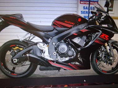 Purchase 2004 Matte Black With Red Stripe Suzuki GSXR 600 Motorcycle Fairings UK