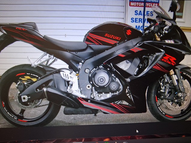 Purchase 2004 Matte Black With Red Stripe Suzuki GSXR 600 Motorcycle Fairings UK