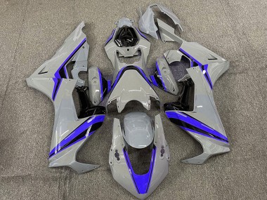 Purchase 2017-2023 Nardo Grey with Blue Stripe Honda CBR1000RR Motorcycle Fairings UK