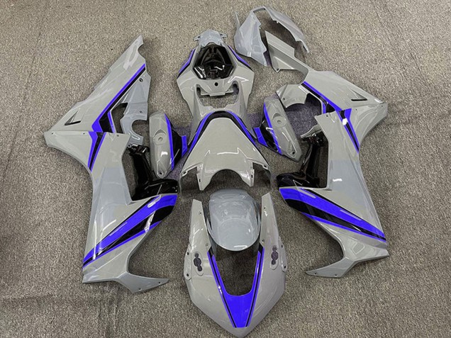 Purchase 2017-2023 Nardo Grey with Blue Stripe Honda CBR1000RR Motorcycle Fairings UK