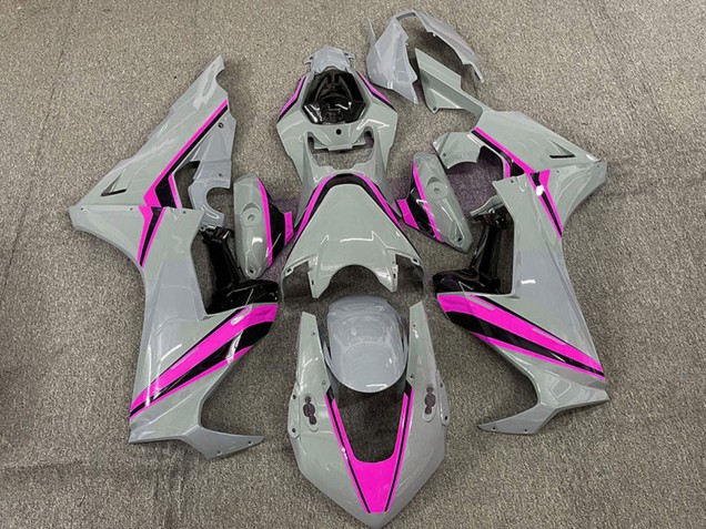 Purchase 2017-2023 Nardo Grey with Pink Stripe Honda CBR1000RR Motorcycle Fairings UK