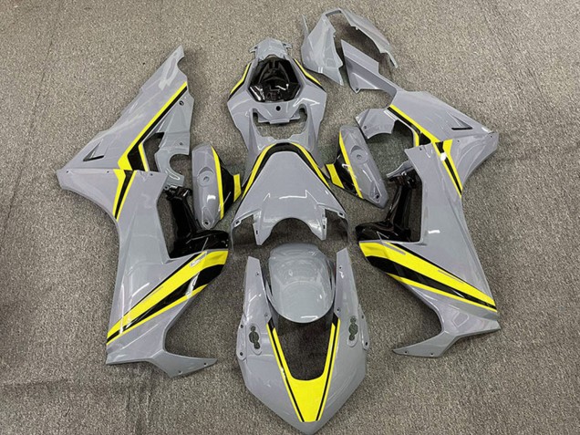 Purchase 2017-2023 Nardo Grey with Yellow Stripe Honda CBR1000RR Motorcycle Fairings UK