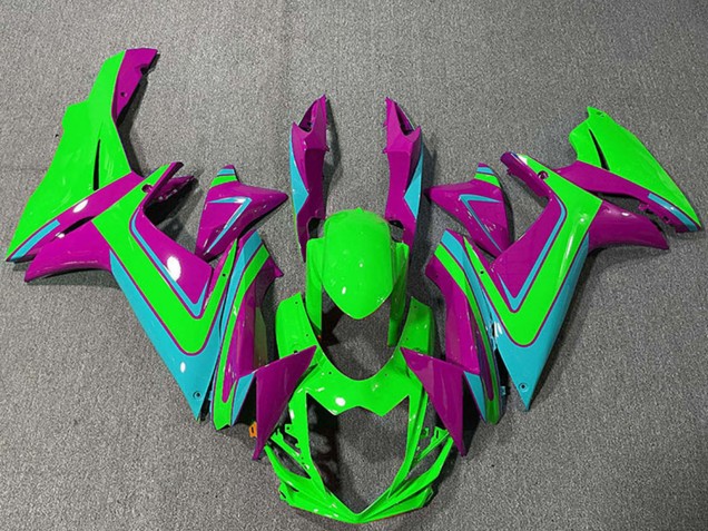 Purchase 2011-2024 Green Magenta Light Blue Suzuki GSXR 600 / GSXR 750 Motorcycle Fairings UK
