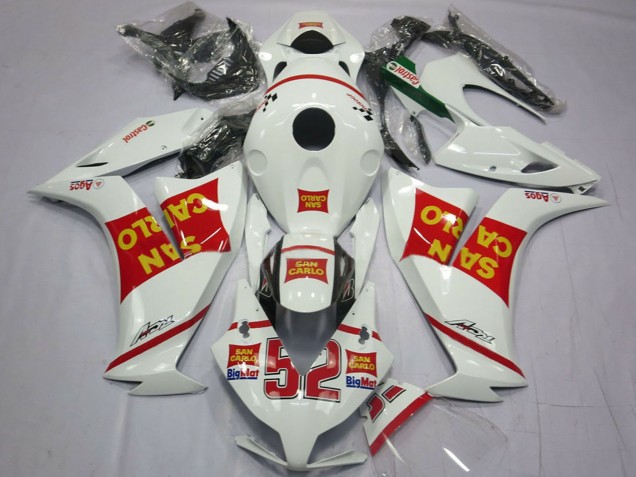 Purchase 2012-2016 White Red Yellow San Carlo Honda CBR1000RR Motorcycle Fairings UK