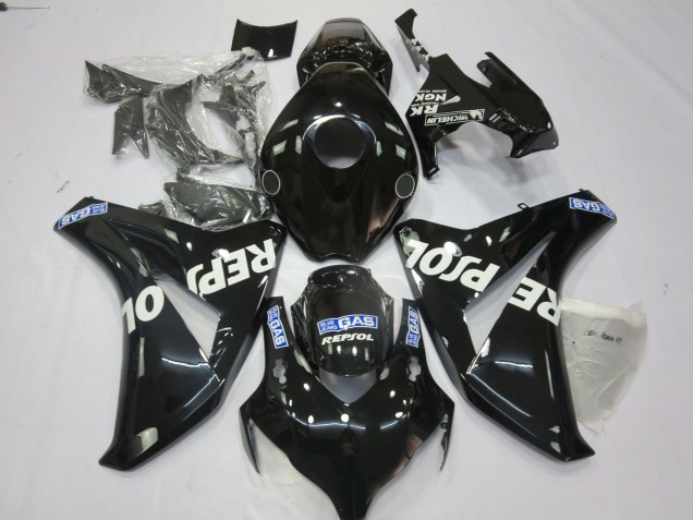 Purchase 2008-2011 Glossy Black Blue White Repsol Honda CBR1000RR Motorcycle Fairings UK