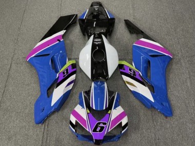 Purchase 2004-2005 White Blue Purple Yellow Glossy Black 6 Honda CBR1000RR Motorcycle Fairings UK