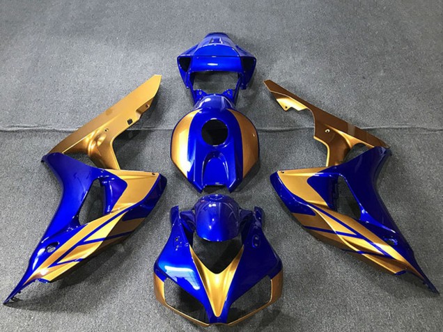 Purchase 2006-2007 Gold Blue Honda CBR1000RR Motorcycle Fairings UK