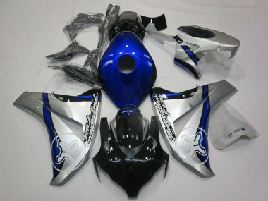 Purchase 2006-2007 Silver Blue Glossy Black TBR Honda CBR1000RR Motorcycle Fairings UK