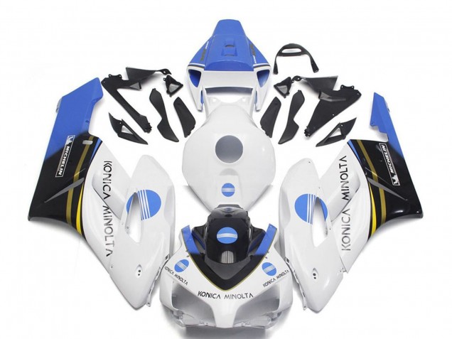 Purchase 2004-2005 White Light Blue Glossy Black Konica Minolta Honda CBR1000RR Motorcycle Fairings UK