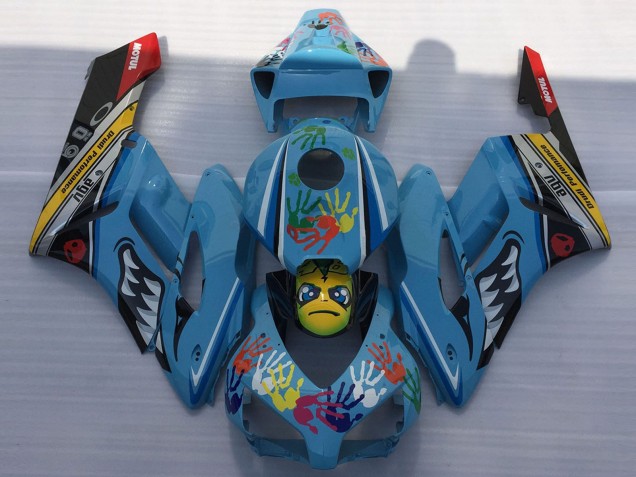 Purchase 2004-2005 Blue Yellow Black Red Shark Honda CBR1000RR Motorcycle Fairings UK