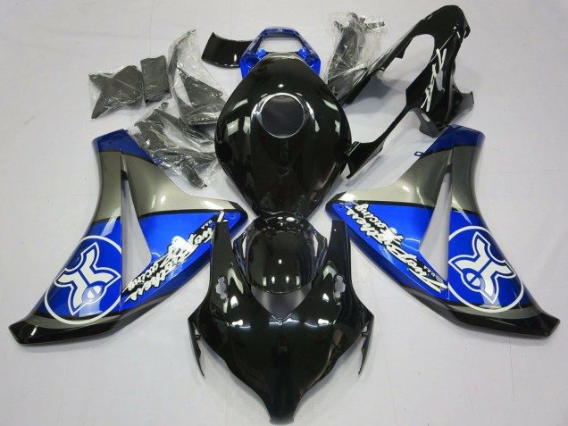 Purchase 2008-2011 Blue Grey Glossy Black Honda CBR1000RR Motorcycle Fairings UK