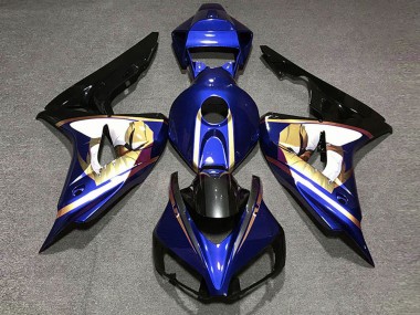 Purchase 2006-2007 Blue White Gold Glossy Black Honda CBR1000RR Motorcycle Fairings UK