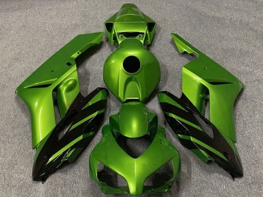 Purchase 2004-2005 Green Glossy Black Stripe Honda CBR1000RR Motorcycle Fairings UK