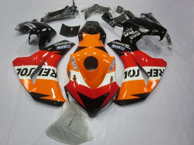Purchase 2008-2011 Orange White Red Glossy Black Repsol Honda CBR1000RR Bike Fairings UK