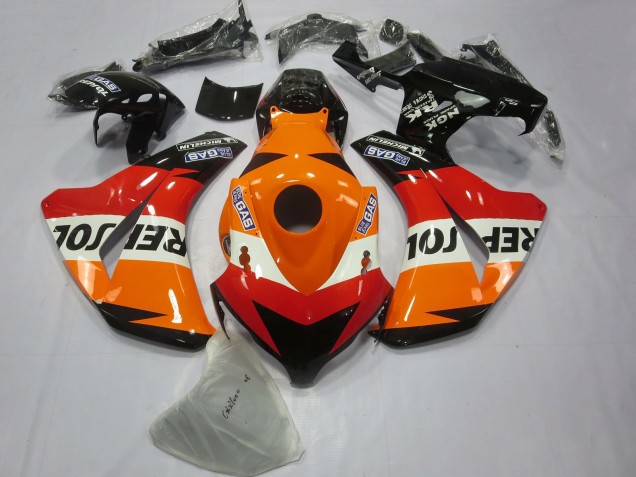 Purchase 2008-2011 Orange White Red Glossy Black Repsol Honda CBR1000RR Bike Fairings UK