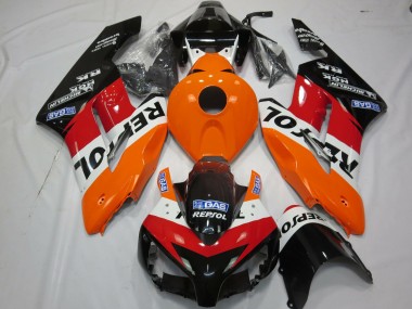 Purchase 2004-2005 Orange White Red Glossy Black Repsol Honda CBR1000RR Motorcycle Fairings Kit UK