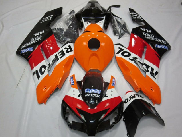 Purchase 2004-2005 Orange White Red Glossy Black Repsol Honda CBR1000RR Motorcycle Fairings Kit UK