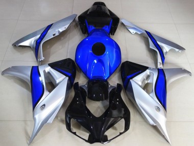 Purchase 2006-2007 Silver Blue Glossy Black Honda CBR1000RR Motorcycle Fairings UK