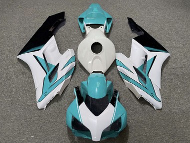 Purchase 2004-2005 White Cyan Blue Glossy Black Honda CBR1000RR Motorcycle Fairings UK