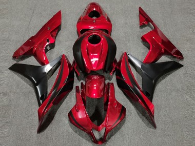 Purchase 2007-2008 Red Glossy Black OEM Style Honda CBR600RR Motorcycle Fairing UK