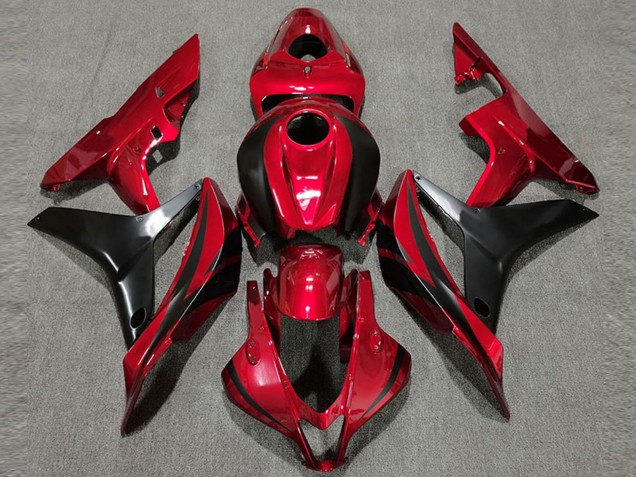 Purchase 2007-2008 Red Glossy Black OEM Style Honda CBR600RR Motorcycle Fairing UK