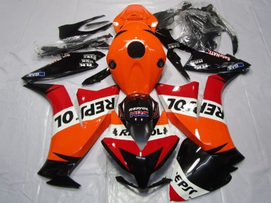 Purchase 2012-2016 Orange White Red Glossy Black Repsol Honda CBR1000RR Motorcycle Fairings UK