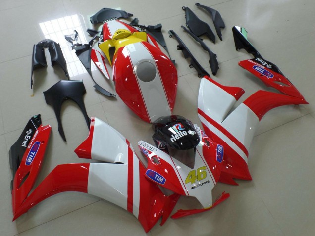 Purchase 2012-2016 White Red Yellow Blue Ducati Style Honda CBR1000RR Motorcycle Fairings UK