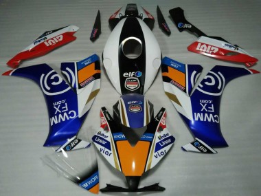 Purchase 2012-2016 White Blue Orange Red Black Elf Honda CBR1000RR Motorcycle Fairings UK