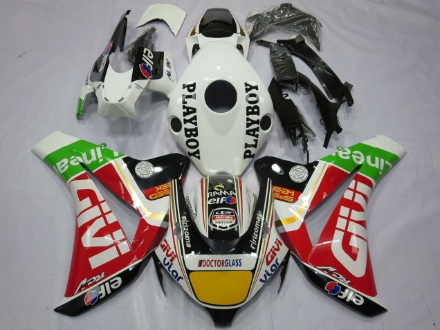 Purchase 2008-2011 White Red Yellow Green Black Givi Playboy Honda CBR1000RR Motorcycle Fairings UK