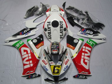 Purchase 2012-2016 White Red Green Givi PlayBoy Honda CBR1000RR Motorcycle Fairings UK