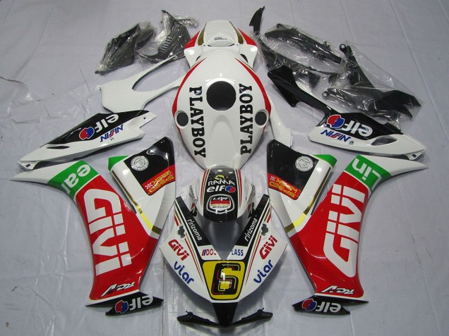 Purchase 2012-2016 White Red Green Givi PlayBoy Honda CBR1000RR Motorcycle Fairings UK
