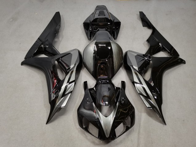 Purchase 2006-2007 Silver Glossy Black Honda CBR1000RR Motorcycle Fairings UK