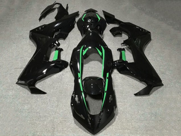 Purchase 2017-2023 Glossy Black Forest Green Lining Honda CBR1000RR Motorcycle Fairings UK