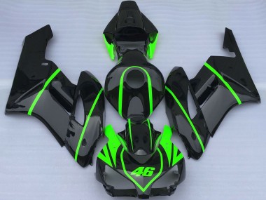 Purchase 2004-2005 Glossy Black High Viz Green Honda CBR1000RR Motorcycle Fairings UK