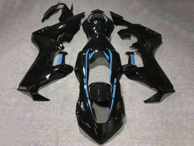 Purchase 2017-2023 Glossy Black Light Blue Lining Honda CBR1000RR Motorcycle Fairings UK