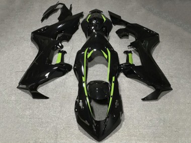 Purchase 2017-2023 Glossy Black Lime Green Lining Honda CBR1000RR Motorcycle Fairings UK