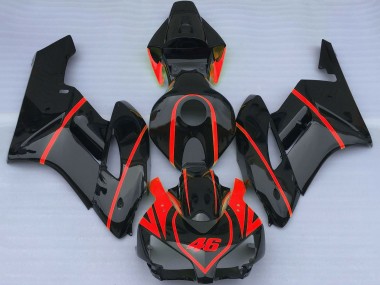 Purchase 2004-2005 Glossy Black Red Honda CBR1000RR Motorcycle Fairings UK