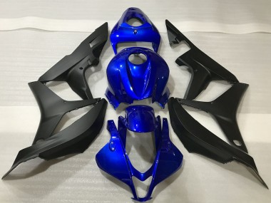Purchase 2007-2008 Blue Matte Black Honda CBR600RR Motorcycle Fairing Kits UK