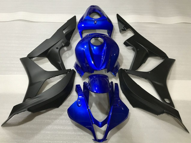Purchase 2007-2008 Blue Matte Black Honda CBR600RR Motorcycle Fairing Kits UK
