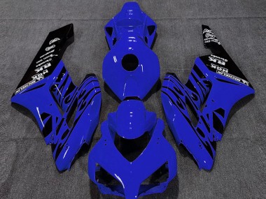 Purchase 2004-2005 Blue Glossy Black Flame Honda CBR1000RR Motorcycle Fairings UK