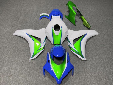 Purchase 2008-2011 White Green Blue Honda CBR1000RR Motorcycle Fairings UK