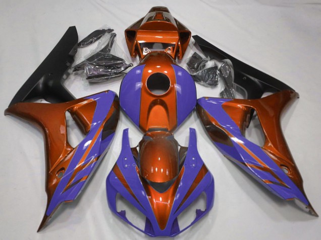 Purchase 2006-2007 Orange Blue Matte Black Honda CBR1000RR Motorcycle Fairings UK