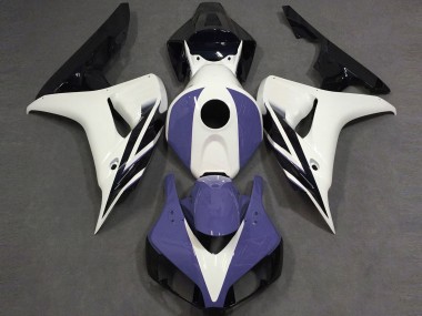 Purchase 2006-2007 White Blue Glossy Black Honda CBR1000RR Motorcycle Fairings UK