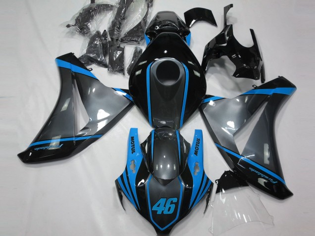 Purchase 2008-2011 Grey Blue Matte Black Motul 46 Honda CBR1000RR Motorcycle Fairings UK