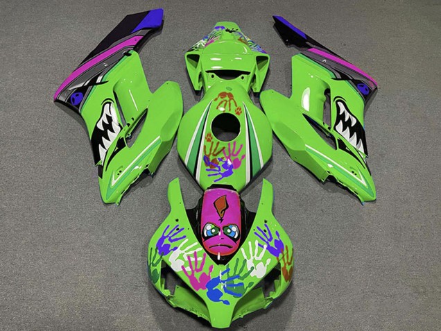 Purchase 2004-2005 Green Purple Blue Black Shark Honda CBR1000RR Motorcycle Fairings UK